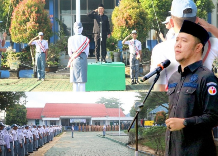 Ketua Bawaslu Babel Jadi Pembina Upacara di SMAN 3 Pangkalpinang, Tekankan Literasi Demokrasi Generasi Z