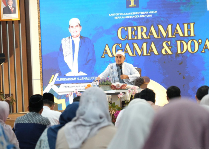 Kanwil Kemenkum Babel Gelar Peringatan Isra’ Mi’raj 1447 H sebagai Penguatan Spiritual Pegawai