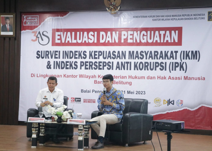 Tingkatkan Kualitas Layanan Publik, Kemenkumham Babel Laksanakan Penguatan Survei IPK/IKM