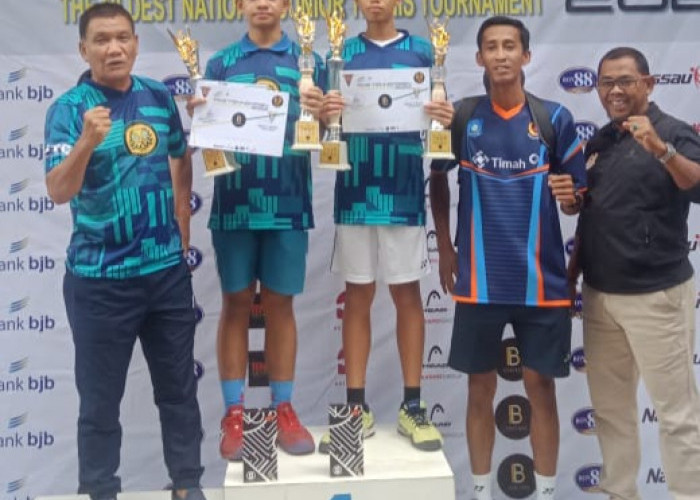 Tenis Junior Babel Cetak Sejarah, Sabet Juara di Turnament Junior FIKS 2022