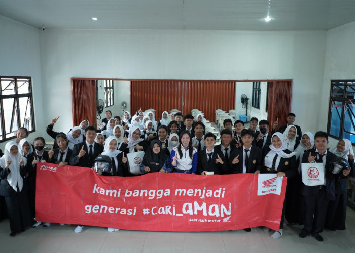 Honda Babel Gelar Edukasi Safety Riding di SMKN 1 Pangkalpinang