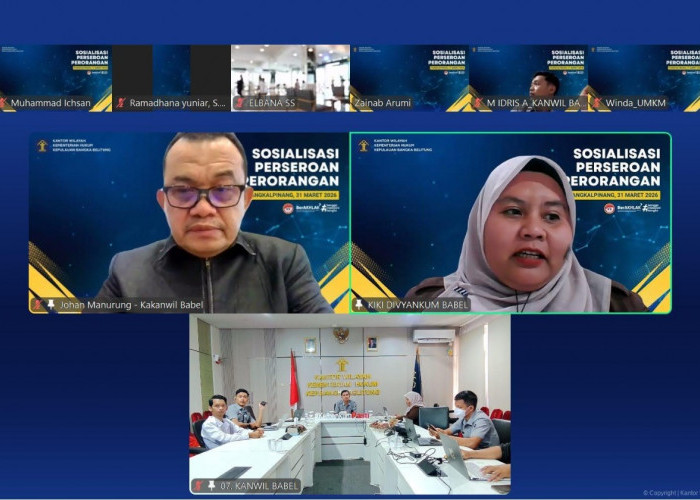 Kanwil Kemenkum Babel Gelar Sosialisasi Perseroan Perorangan, Dorong Legalitas UMKM di Bangka Belitung