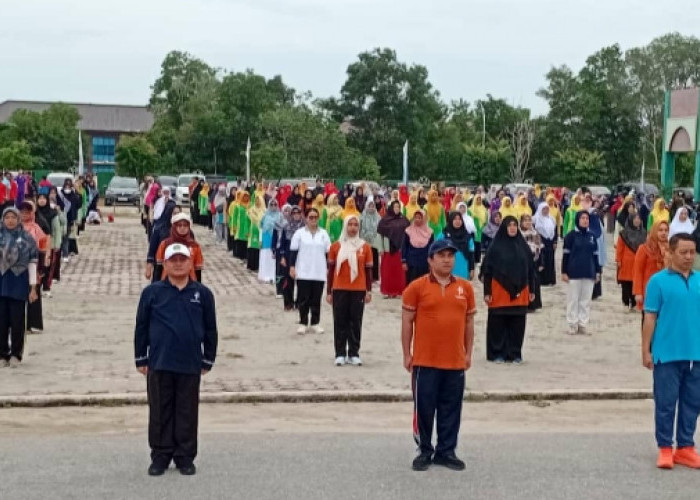 Kemenag Babel Gelar Latihan Dasar PBB dan Senam Bedincak Dalam Pembukaan Rangkaian HAB ke-79