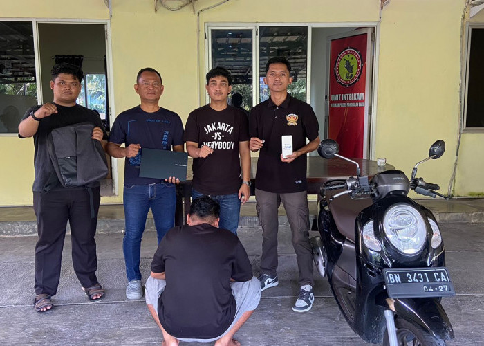 Bobol Kosan Mahasiswi, Pria di Bangka Tengah Gasak Laptop hingga Uang