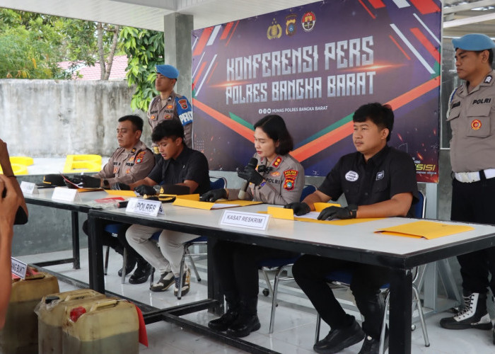 Penimbun 1,3 Ton Solar Subsidi Ditangkap Polres Bangka Barat