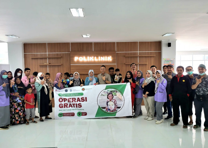 Bakti Kesehatan IKA FK Unsri, RSUD DH Sukses Operasi 30 Pasien Bibir Sumbing
