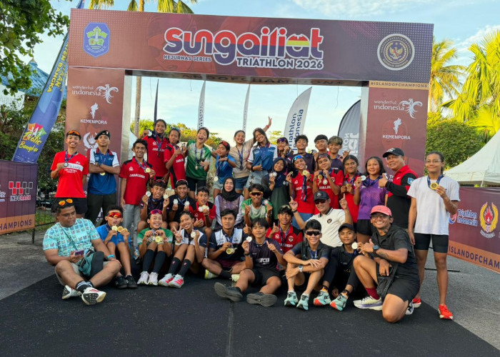 Jawa Timur Rajai Kejurnas Triathlon Seri 1 2026, Rebut 25 Medali    
