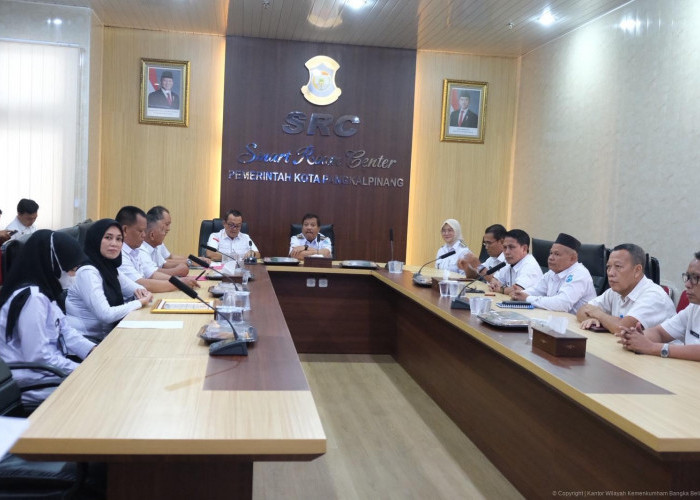 Kanwil Kemenkum Babel Audiensi dengan Pemerintah Kota Pangkal Pinang