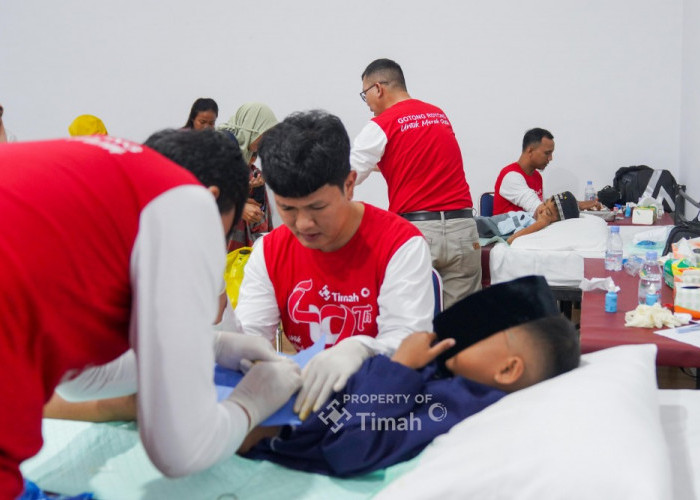 HUT ke-49 PT Timah: Ratusan Warga Bangka Ikuti Pelayanan Kesehatan Gratis dan Khitanan Massal