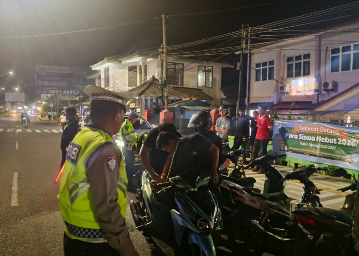 Motor Knalpot Brong Diincar Satlantas Polres Bangka, 12 Pengendara Terjaring
