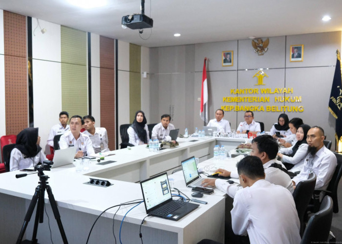Kanwil Kemenkum Babel Raih Sejumlah Capaian Strategis pada Rapat Anev Kinerja Triwulan III 2025