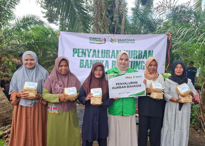 Yakesma Babel Salurkan Kurban ke Wilayah Pelosok, Jangkau 2.864 Kepala Keluarga