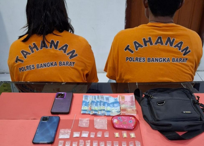 Suami Istri di Mentok Main Narkoba, Punya 18 Paket Sabu & 6 Butir Ekstasi