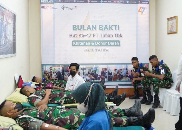 Bulan Bakti PT Timah Tbk di Jakarta Kumpulkan Puluhan Kantong Darah    