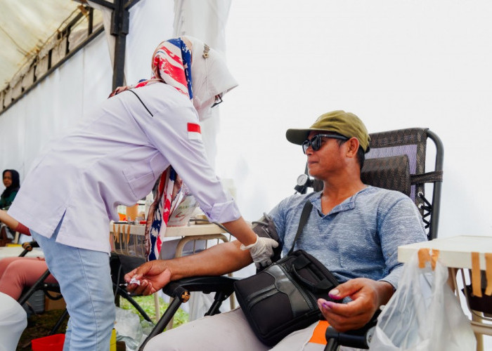 Pekan Sehat HUT ke-49 PT Timah di Bangka Barat Kumpulkan Puluhan Darah Kantong 