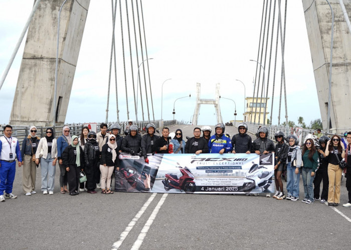 Honda Babel Ajak Touring Ikatan Motor Honda Bangka Belitung dan Awak Media