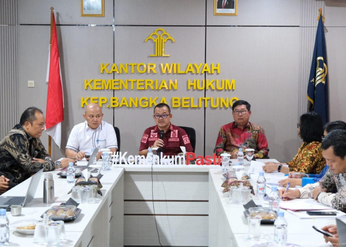 Kanwil Kemenkum Babel Gelar Audiensi dengan Pemkab Belitung Timur, Bahas Harmonisasi Raperbup TPP ASN