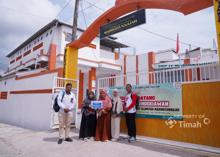 PT Timah Tbk Serahkan Bantuan Pembangunan Masjid Yayasan Khodijah Center Madani   