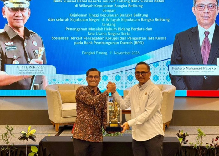 Bank Sumsel Babel dan Kejaksaan Tinggi Kepulauan Bangka Belitung lakukan Penandatanganan MoU
