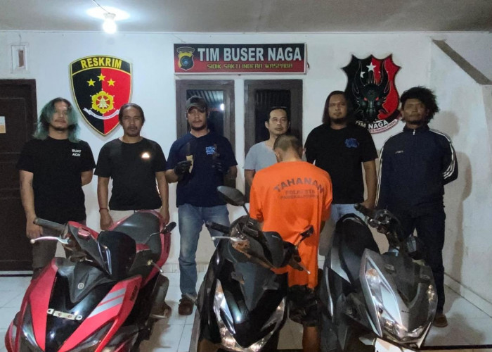 Curi Motor dengan Kunci Masih Menempel, Residivis Kambuhan Dibekuk Tim URC Polresta Pangkalpinang