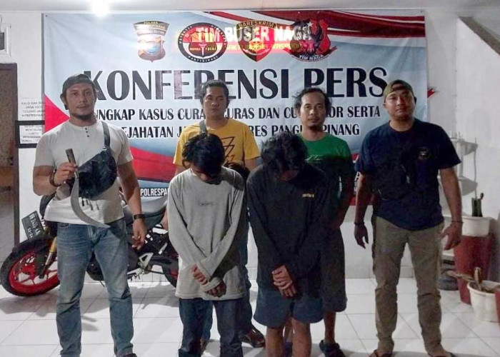 Dua Pelaku Pengeroyokan di Dekat SMPN 3 Pangkalpinang Dicokok Tim Buser Naga