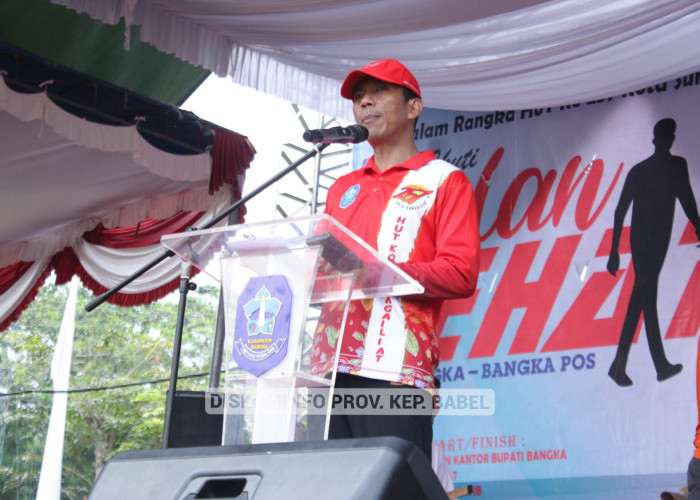 Pj Gubernur Suganda Petik 3 Makna dari Jalan Sehat HUT ke-257 Kota Sungailiat