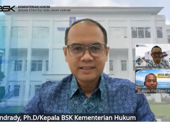 Kanwil Kemenkum Babel Ikuti Diskusi Strategi Kebijakan 2026, Dorong Penguatan Standar Layanan Bantuan Hukum 