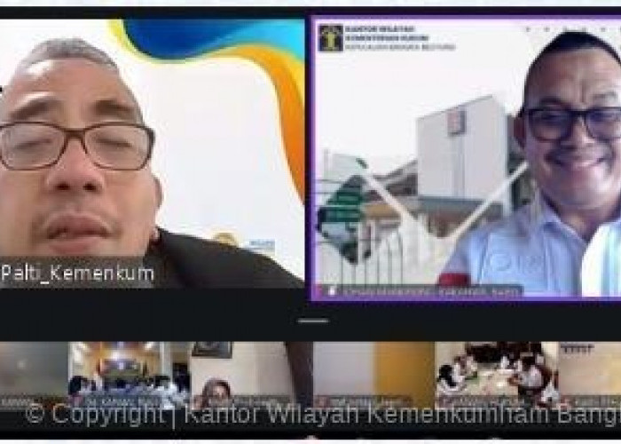 Kanwil Kemenkum Babel Ikuti Sosialisasi Tata Cara Pengumuman PT dan Yayasan dalam BNRI dan TBNRI