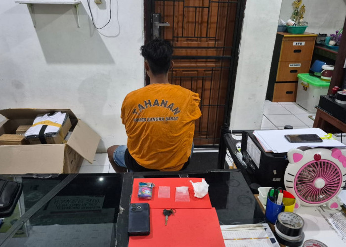 Polres Bangka Barat Amankan BD Sabu Disimpan di Kebun Sawit