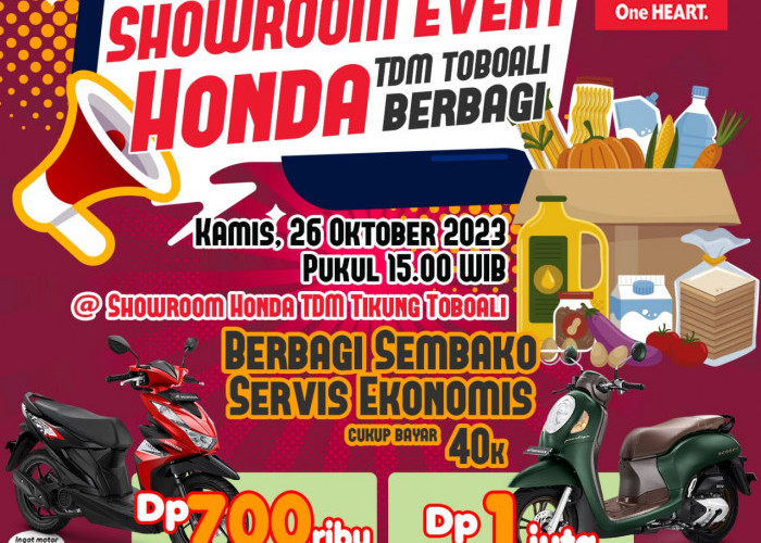 Honda Tikung Toboali Bagikan Sembako Peduli 