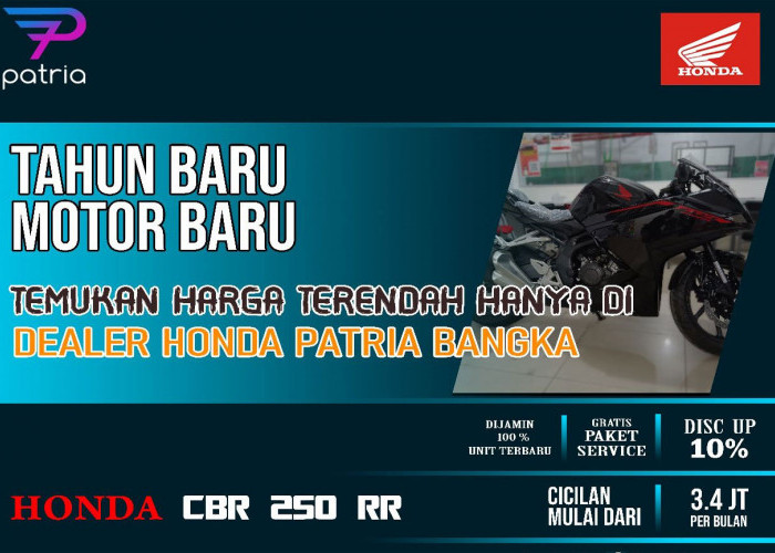 Tahun Baru Keren Pakai Honda CBR 250 RR, di Honda Patria Ada Diskon