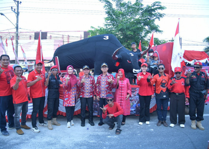 Banteng PDIP Bangka Tampil di Karnaval Indah