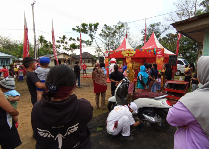 Honda ASP Belitung Roadshow di Desa Cerucuk Badau, Ada Servis Ekonomis dan Hiburan Menarik