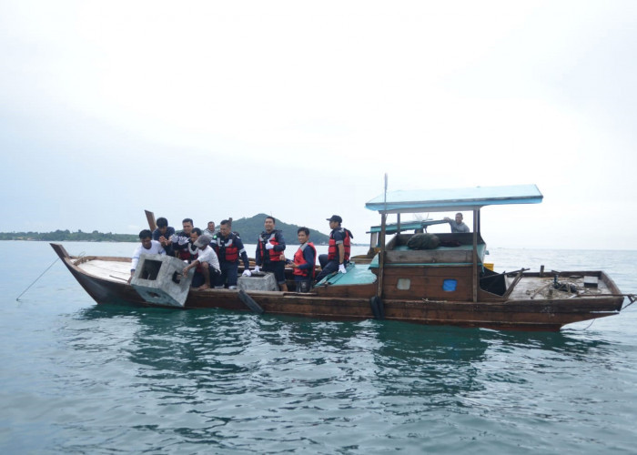 PT Timah Tenggelamkan Rumpon Perairan Teluk Limau Bangka Barat