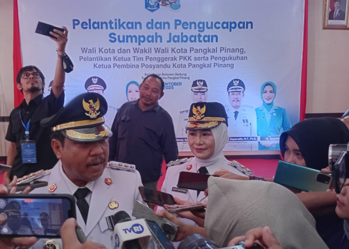 Resmi Pimpin Kota Pangkalpinang, Ini Fokus Udin-Dessy 