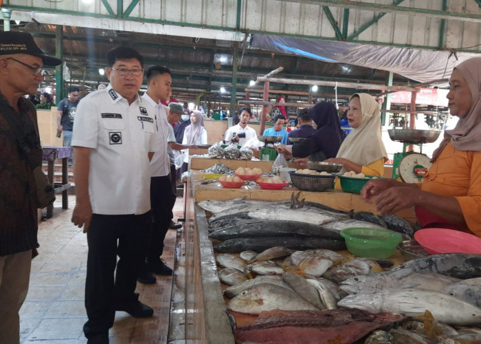 Bupati Kamarudin Pastikan Harga dan Stok Sembako di Pasar Kelapa Kampit