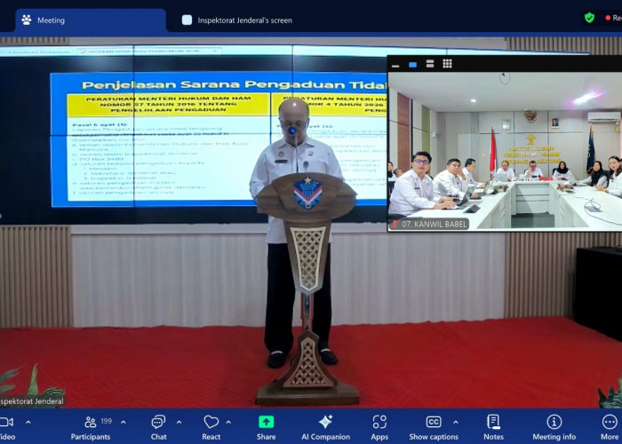Sosialisasi Permenkum Nomor 4 Tahun 2026, Kanwil Kemenkum Babel Perkuat Tata Kelola Pengaduan