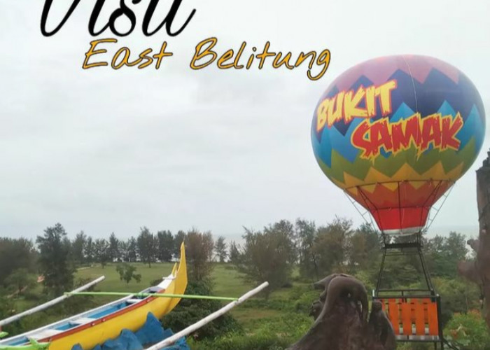 PT Timah Tbk Hadirkan Replika Balon Udara, Tambah Spot Foto di Bukit Samak Belitung Timur   
