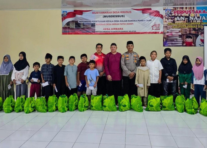 Pemdes Air Bara Santuni 20 Anak Yatim Piatu, Mukhlis: Momentum Keberkahan Ibadah Puasa