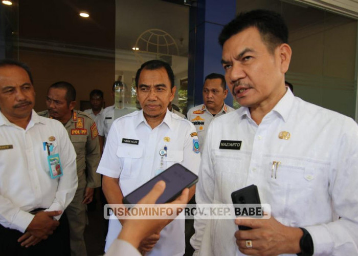 Sidak Hari Pertama Masuk Kerja, Sekda Naziarto Apresiasi Disiplin ASN Pemprov. Kep. Babel