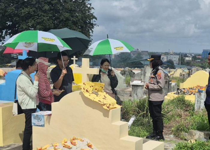 Jelang Puncak Cheng Beng, Polresta Pangkalpinang Gencarkan Patroli di Perkuburan Sentosa