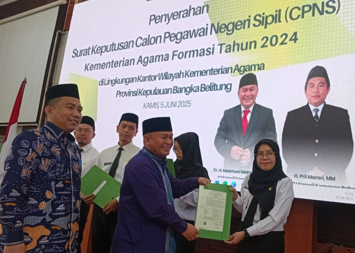 Kemenag RI Resmi Serahkan 17.221 SK CPNS, Babel 86 Orang