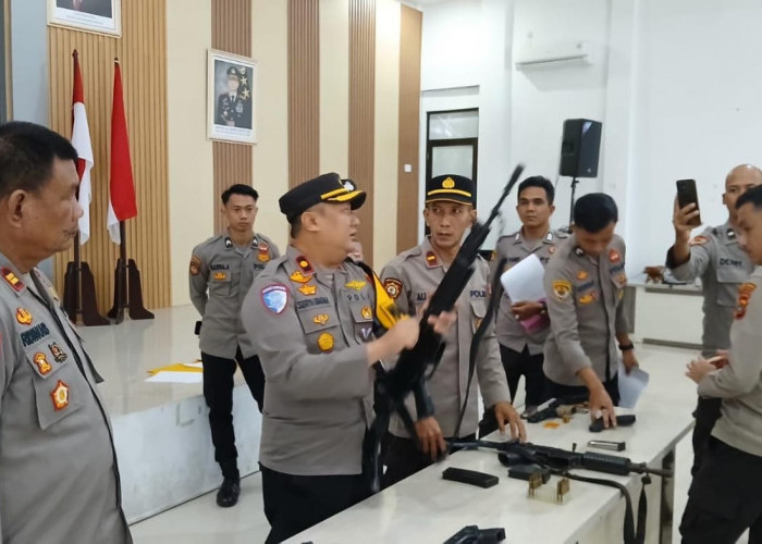 Senpi Jajaran Polres Basel Diperiksa, Ternyata Tujuannya Ini 