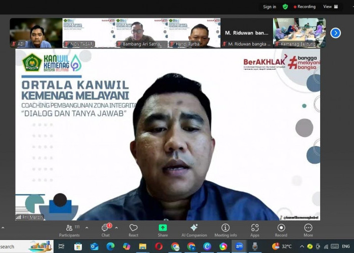 Kemenag Babel Gelar Coaching Clinic Zona Integritas: Komitmen Bersama Wujudkan Birokrasi Bersih Melayani