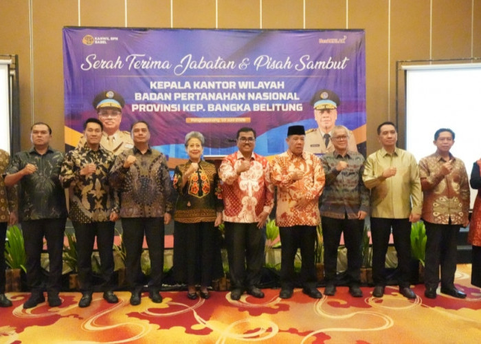 Sertijab Kakanwil BPN, Gubernur Hidayat Arsani Pacu Sinergi Agraria Demi Kesejahteraan Babel
