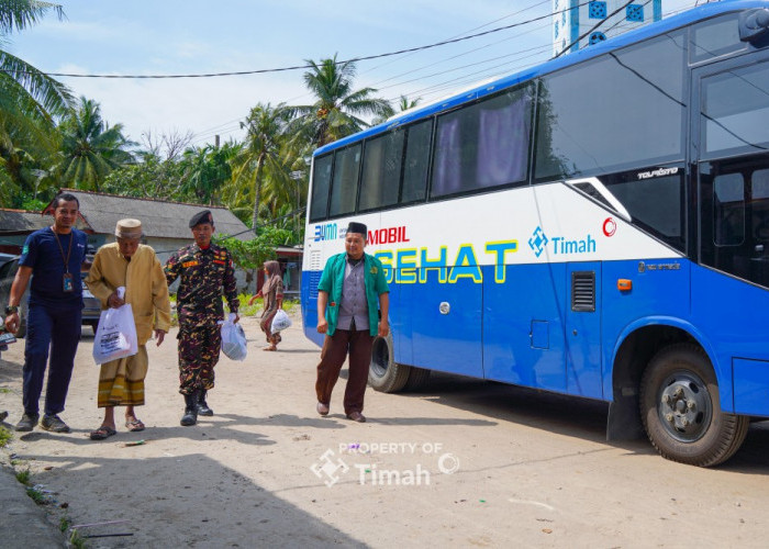 Kolaborasi PT Timah dan GP Ansor, Hadirkan Mobil Sehat dan Sembako Bagi Masyarakat di Wilayah Pesisir 