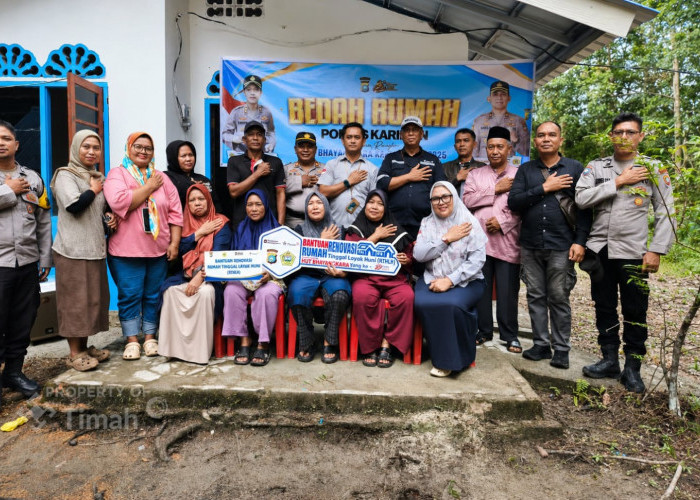 Hadiah untuk Nelayan di Kundur Barat, PT Timah dan Polres Karimun Wujudkan Rumah Layak Huni bagi Irwan