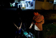 Polsek Gerunggang Patroli Dialogis Dini Hari,  Waspada Geng Motor dan Premanisme