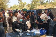 Polresta Pangkalpinang Tes Urine 81 Penambang Laut, 29 Positif Narkoba Langsung Diamankan