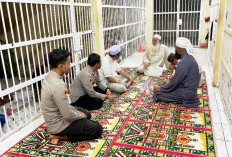 Biar Tobat, Tahanan Polres Bangka Barat Disiram Rohani
